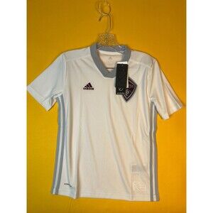Adidas Colorado Rapids Football Jersey Top Boys Youth M 11-12Y White $65 NWT